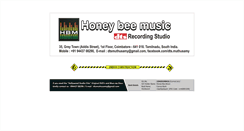 Desktop Screenshot of honeybeemusicstudio.com