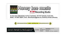 Tablet Screenshot of honeybeemusicstudio.com
